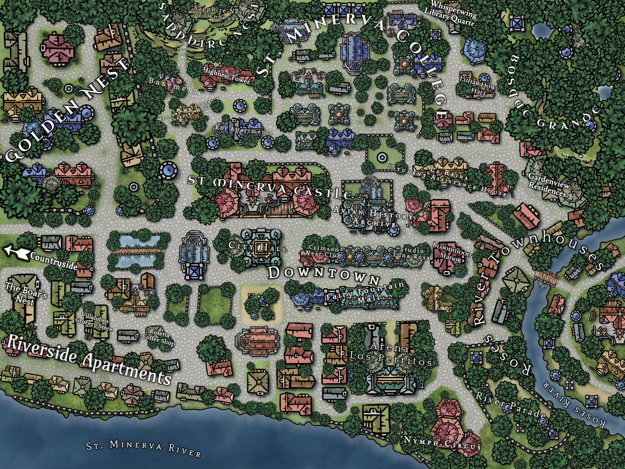 Mapa de St. Minerva